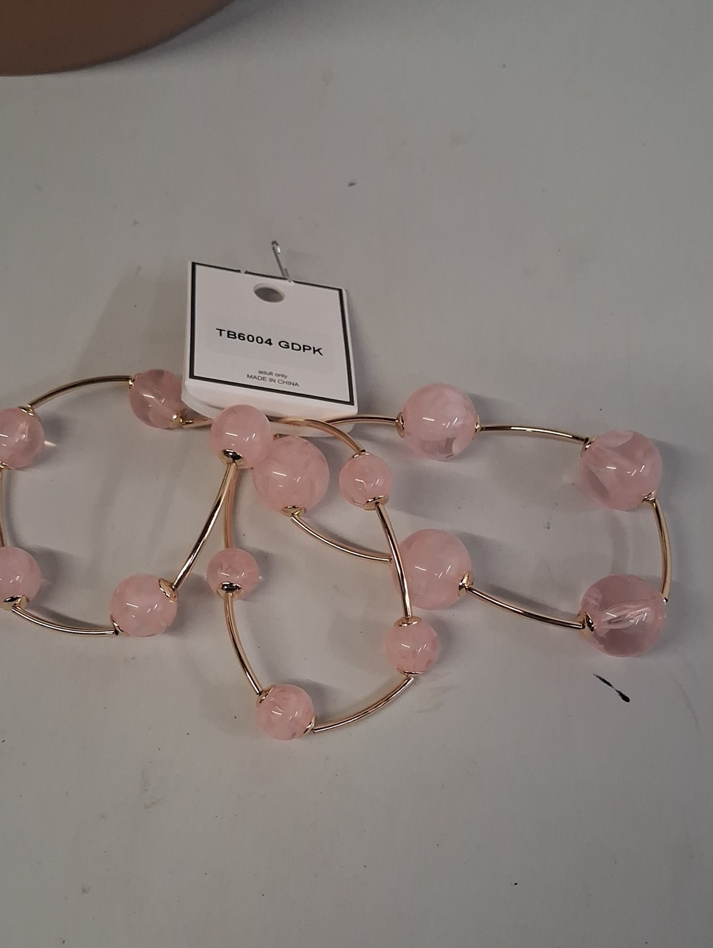 NWT 3 Bead Me Up Light Pink Bracelets